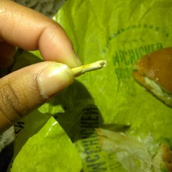 McDonald's - Thats the bone right there. I have never been more disgusted in fast foods ever in my life till today.