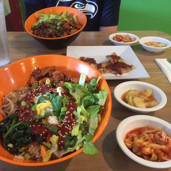 Asian Pear - Chicken bibimbap with brown rice! +$0.50 for rice upgrade - Korean Near Me - Albuquerque, New Mexico Asian Pear - Chicken bibimbap with brown rice! +$0.50 for rice upgrade - Korean Near Me - Albuquerque, New Mexico