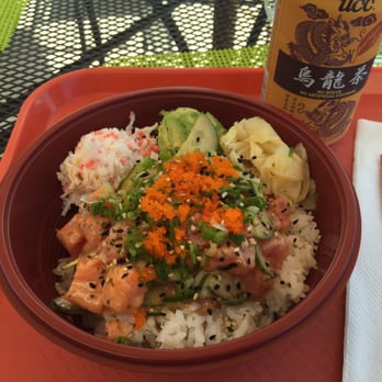 Wow Bento - Salmon and tuna poke bowl - Japanese Near Me - Irvine, California Wow Bento - Salmon and tuna poke bowl - Japanese Near Me - Irvine, California