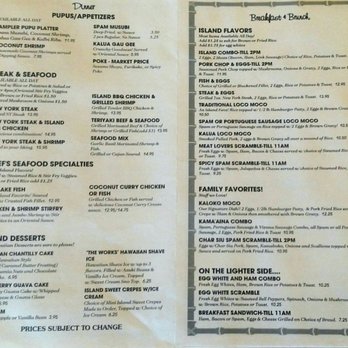 Island Style Cafe - Other half of the menu - Hawaiian Near Me - Santee, California Island Style Cafe - Other half of the menu - Hawaiian Near Me - Santee, California