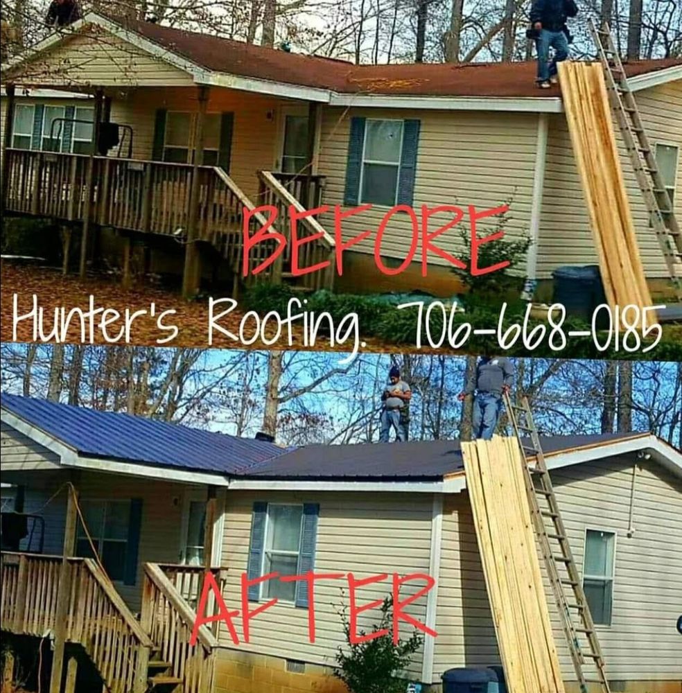 Slide of Hunters Roofing