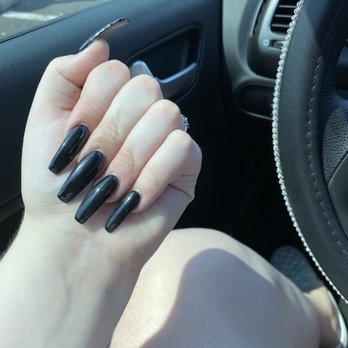 Yes! Nails and Spa - Today's set. All black gel - Nail Salons Near Me - El Mirage, Arizona Yes! Nails and Spa - Today's set. All black gel - Nail Salons Near Me - El Mirage, Arizona