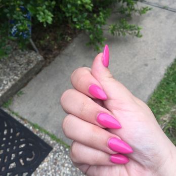 Queen Nails Spa - Another picture of my almond shaped nails. Also got $5 off because I paid with cash! - Nail Salons Near Me - Spring, Texas Queen Nails Spa - Another picture of my almond shaped nails. Also got $5 off because I paid with cash! - Nail Salons Near Me - Spring, Texas