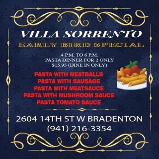 Menu photo 5 Villa Sorrento Bradenton, FL Menu photo 5 Villa Sorrento Bradenton, FL