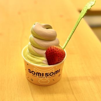 Somisomi - Matcha & ube swirl - Desserts Near Me - Long Beach, California Somisomi - Matcha & ube swirl - Desserts Near Me - Long Beach, California