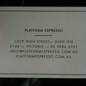 Platform Espresso - Good local coffee spot in Glen Iris, just 7 weeks young! - Coffee & Tea Near Me - Glen Iris, VIC Platform Espresso - Good local coffee spot in Glen Iris, just 7 weeks young! - Coffee & Tea Near Me - Glen Iris, VIC