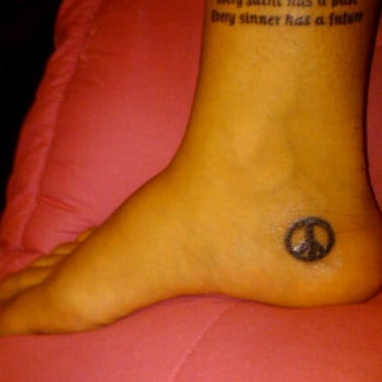 Visible Ink Tattoo Studio - Lettering by Scott (yeah he can write THAT SMALL) - Tattoo Near Me - Malden, Massachusetts