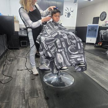 Sue's Cuts & Perms - Sue's working her magic. - Hair Salons Near Me - Hayward, California