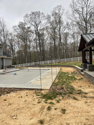 Sod project 2024 - This customer wanted us to help his struggling yard have some nice green grass. We brought in top soil, spread it and also brought in pallets of sod to give his lawn a new look!