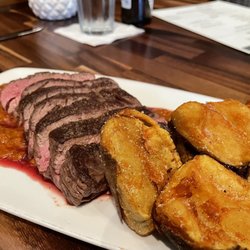Proud Richard's Restaurant - Steak with romesco and the best potatoes!