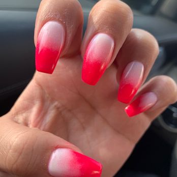 Nails 4 You - Pink ombré acrylics - Nail Salons Near Me - Canoga Park, California