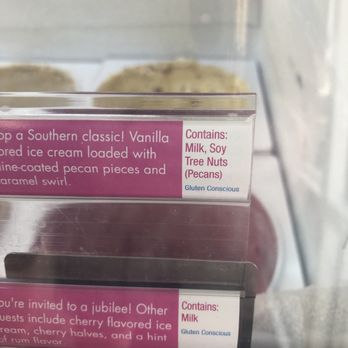 Baskin Robbins - Gluten conscientious labeling - Ice Cream & Frozen Yogurt Near Me - Mount Pleasant, South Carolina