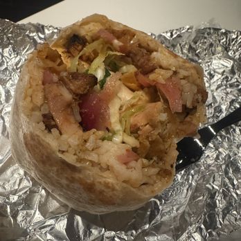 Burrito Beach - HOT HONEY CHICKEN BURRITO - Mexican Near Me - Chicago, Illinois