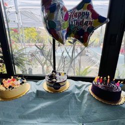 Bakers Avenue - Mango cake, chocolate cake, and ube Yema cake