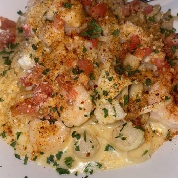 Bonefish Grill - shrimp and scallop scampi pasta - Seafood Near Me - Rockville Centre, New York Bonefish Grill - shrimp and scallop scampi pasta - Seafood Near Me - Rockville Centre, New York