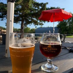 Lake of the Woods Brewing - Golden ale and stout.   Both very good, and amazing and helpful staff!
