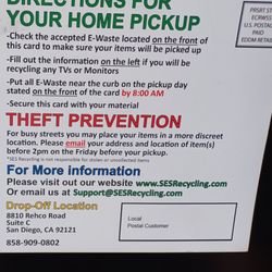 SES Secure E-Waste Solutions - Flyer info