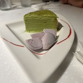 Wasabi Bistro - Matcha crepe cake - Japanese Near Me - Honolulu, Hawaii Wasabi Bistro - Matcha crepe cake - Japanese Near Me - Honolulu, Hawaii