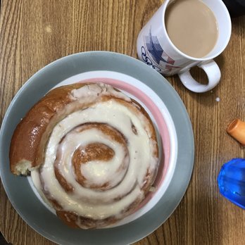 Black Bear Cafe - a cinnamon roll and a cup of coffee - Breakfast & Brunch Near Me - Thermopolis, Wyoming Black Bear Cafe - a cinnamon roll and a cup of coffee - Breakfast & Brunch Near Me - Thermopolis, Wyoming