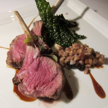 Chez TJ - rack of lamb main course - French Near Me - Mountain View, California