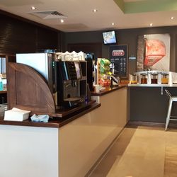 Premier Inn - Drink Area during Breakfast at Premier Inn Northampton City Centre