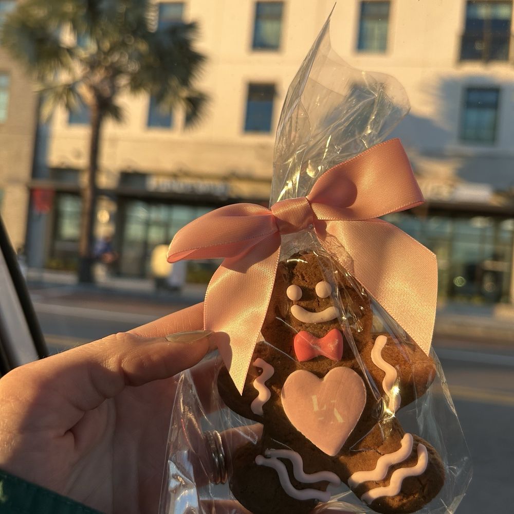 They offered me a holiday cookie! They offered me a holiday cookie!