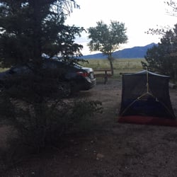 San Luis Valley Campground - Close2park,quiet, beautiful views! Only 19$ for a tent. best part was the super sweet couple running the place. Just loved them.