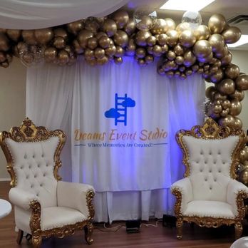 Dreams Event Studio - Throne chairs and backdrop! Call 505.908.7900 - Venues & Event Spaces Near Me - Albuquerque, New Mexico