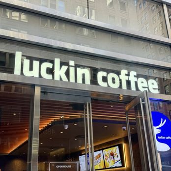 Luckin Coffee - Sign and outdoor - Coffee & Tea Near Me - New York, New York Luckin Coffee - Sign and outdoor - Coffee & Tea Near Me - New York, New York