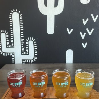 Six Byrd Cider - Flight for $16 - Cideries Near Me - Phoenix, Arizona
