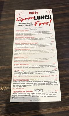 Menu photo 1 The Canadian Brewhouse Airdrie, AB