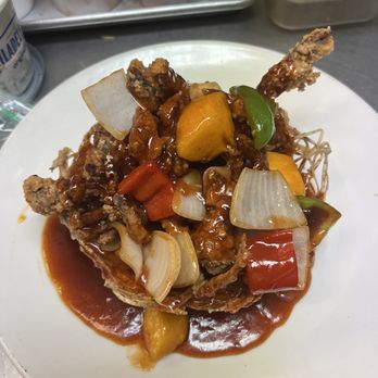 The Basil Restaurant - Special order soft shell crab in taro nest. - Thai Near Me - Carson City, Nevada