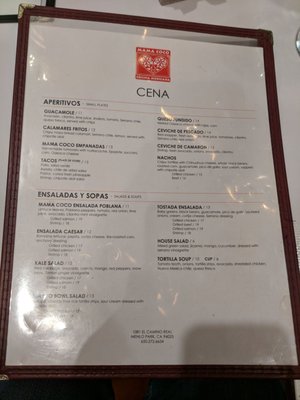 Menu photo 7 Mama Coco Menlo Park, CA