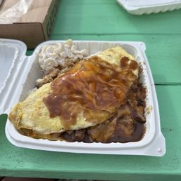 Loco moco omelette