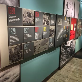 LBJ Presidential Library - One of many timelines to give his presidency more context - Libraries Near Me - Austin, Texas
