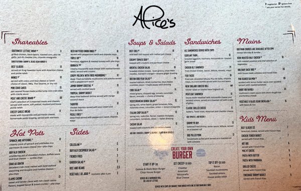 Menu photo 2 Alice's Lake Hopatcong, NJ