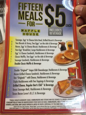 Menu photo 2 Waffle House Gulf Breeze, FL