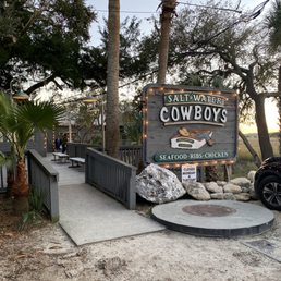 Exterior outside entrance of Salt Water Cowboys - Saltwater Cowboys entrance - St Augustine, Florida Exterior outside entrance of Salt Water Cowboys - Saltwater Cowboys entrance - St Augustine, Florida