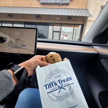 Tiff's Treats - My ice cream sandwich I chose snickerdoodle and choc chip cookie with van ice cream. - Desserts Near Me - Cedar Park, Texas Tiff's Treats - My ice cream sandwich I chose snickerdoodle and choc chip cookie with van ice cream. - Desserts Near Me - Cedar Park, Texas