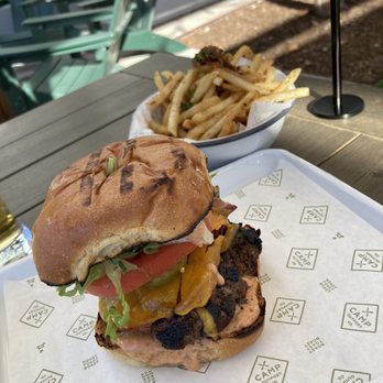 Camp Outpost - Burger and fries - New American Near Me - San Antonio, Texas