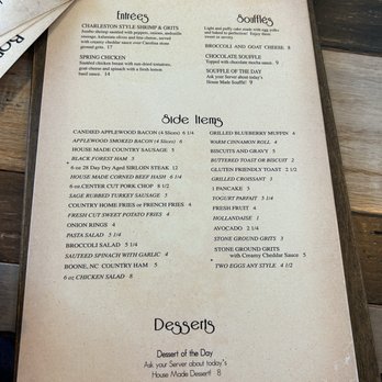 Souffle’s - Menu as of 10/25/25. - Breakfast & Brunch Near Me - North Myrtle Beach, South Carolina