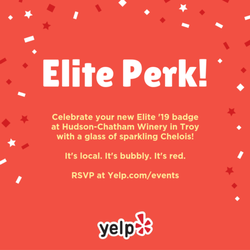 Elite Perk: A Toast to Elite '19 - The first Elite Perk for Yelp Albany
