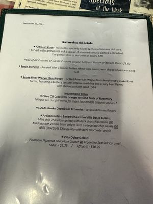Menu photo 7 Luigi's Bakersfield, CA