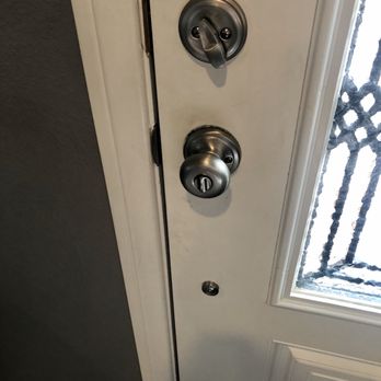 Bill's Locksmith Las Vegas - New handle set installed by Bill! He let me know about the matching cover plate and door drilling below handle prior to purchase. - Keys & Locksmiths Near Me - Las Vegas, Nevada Bill's Locksmith Las Vegas - New handle set installed by Bill! He let me know about the matching cover plate and door drilling below handle prior to purchase. - Keys & Locksmiths Near Me - Las Vegas, Nevada