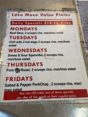 Menu photo 7 Loco Moco Drive Inn Honolulu, HI Menu photo 7 Loco Moco Drive Inn Honolulu, HI