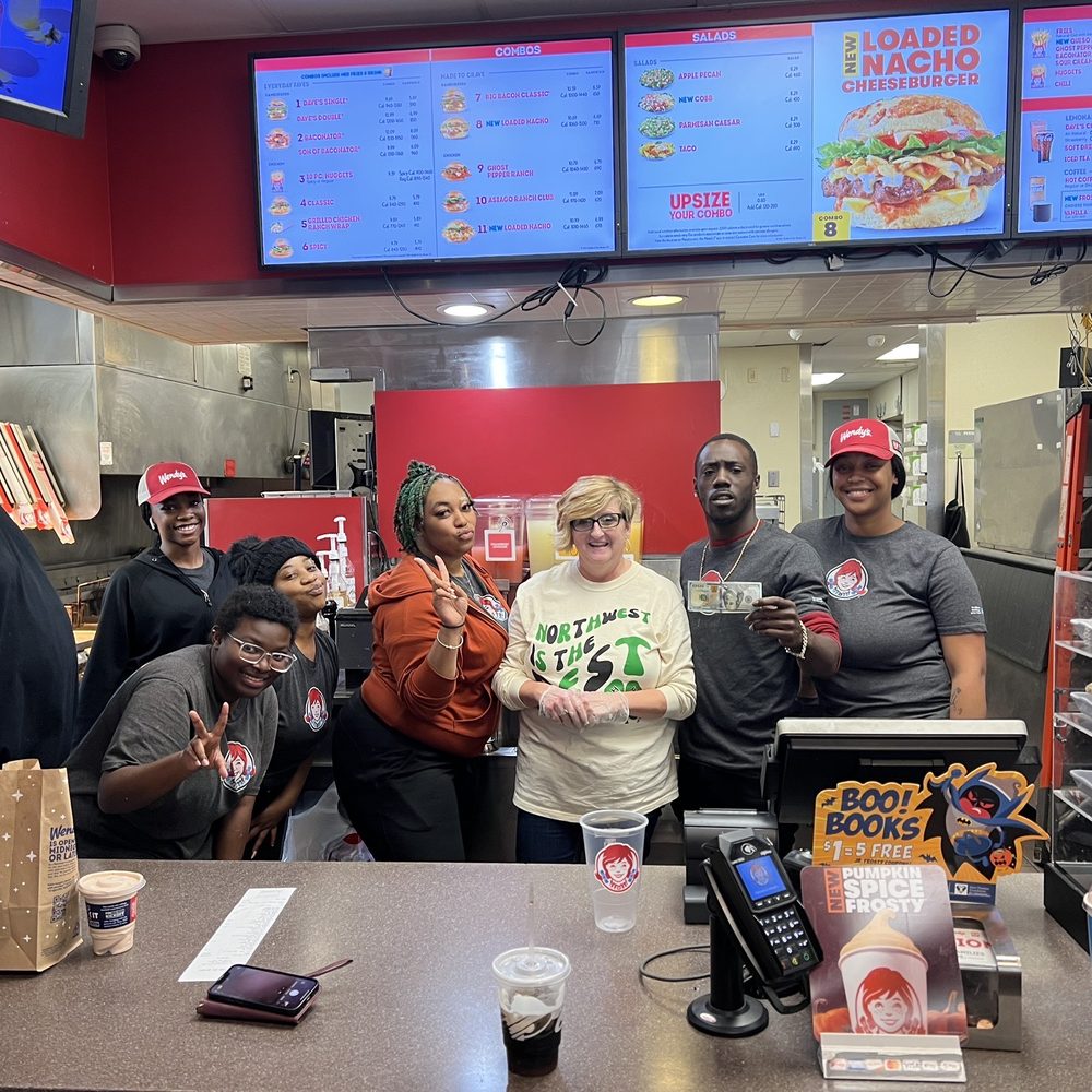 Hard working staff at Wendy's! Hard working staff at Wendy's!