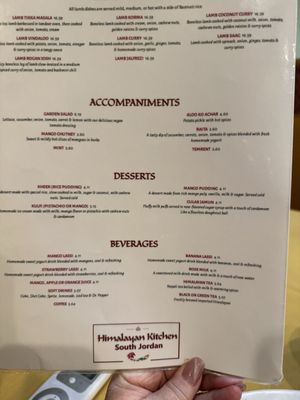 Menu photo 1 Himalayan Kitchen South Jordan South Jordan, UT Menu photo 1 Himalayan Kitchen South Jordan South Jordan, UT