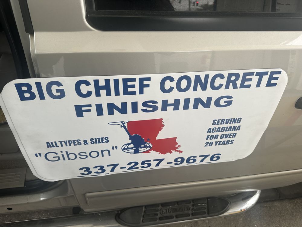 Slide of Big Chief Concrete Finishing