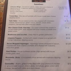 The Kingston Hilltop - Appetizers