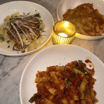 Porta Via - Rigatoni Bolognese & Wild Mushroom Pappardelle with Chicken - New American Near Me - Palm Desert, California Porta Via - Rigatoni Bolognese & Wild Mushroom Pappardelle with Chicken - New American Near Me - Palm Desert, California